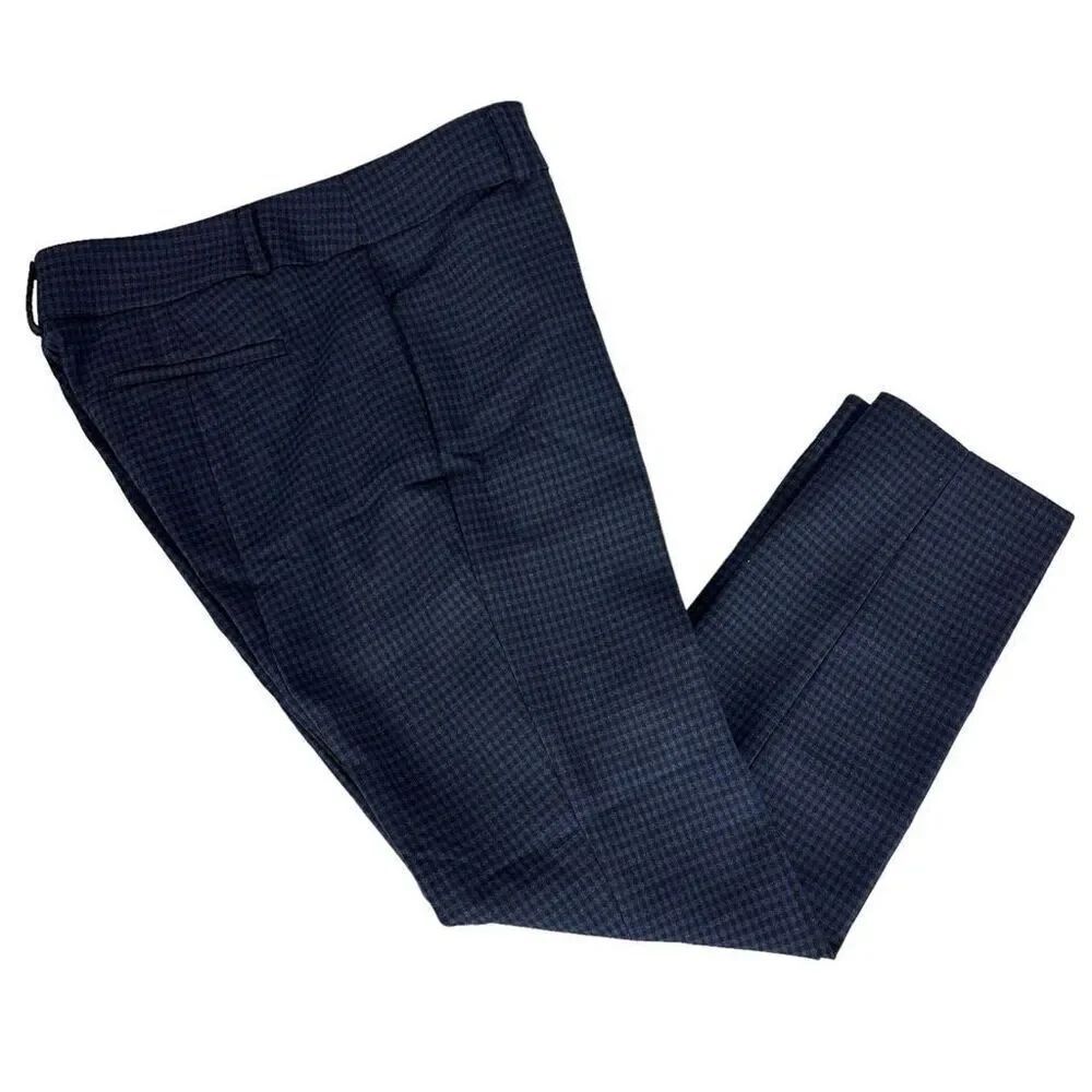 Loft Marisa Skinny Check Pants size 10